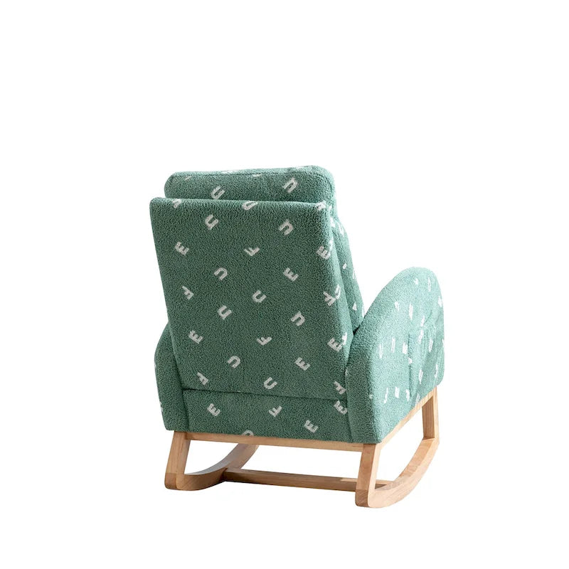 26.8 Fauteuil à bascule haut dossier rembourré avec pochette latérale