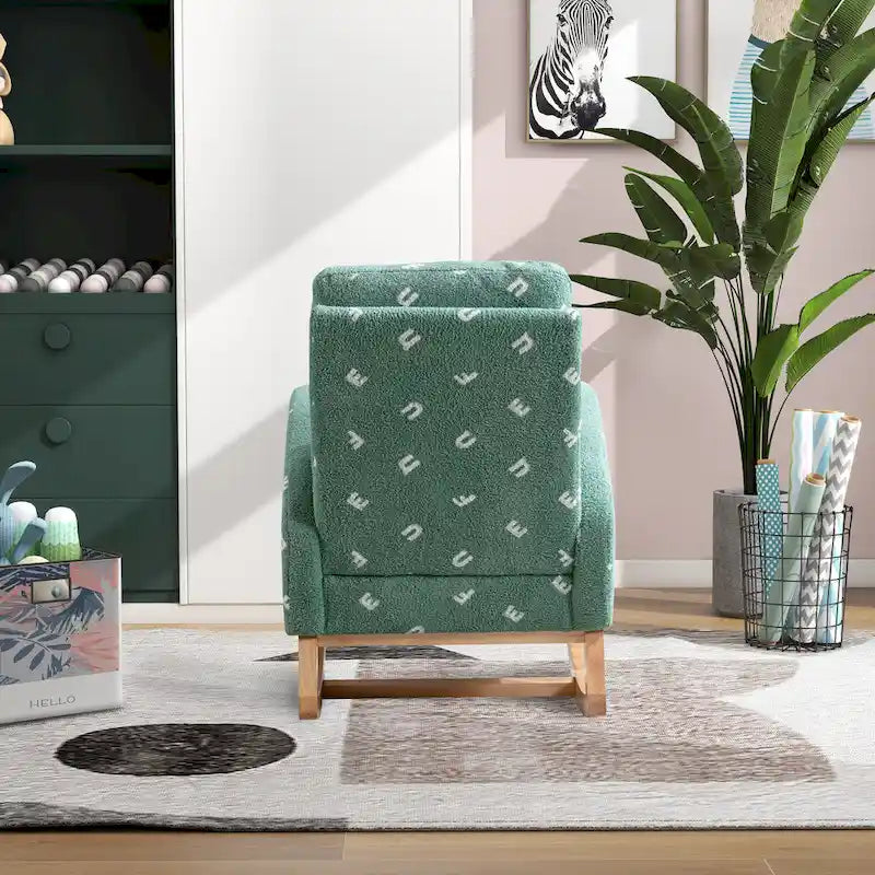 26.8 Fauteuil à bascule haut dossier rembourré avec pochette latérale