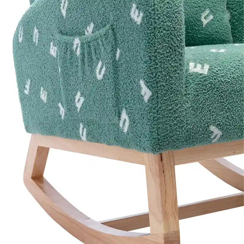 26.8 Fauteuil à bascule haut dossier rembourré avec pochette latérale