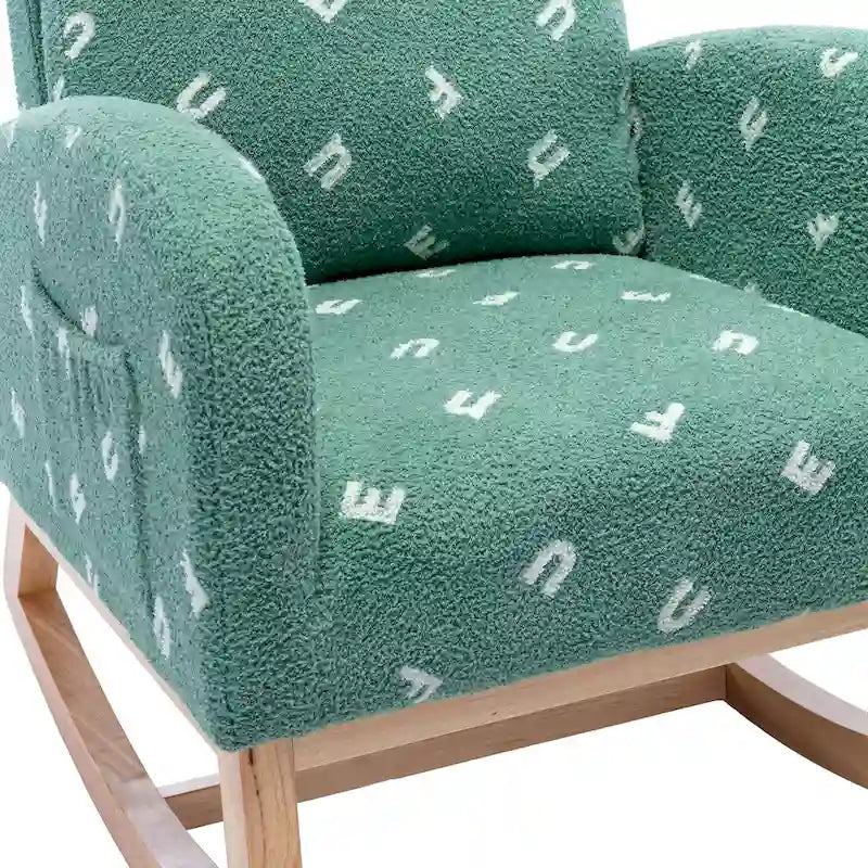 26.8 Fauteuil à bascule haut dossier rembourré avec pochette latérale