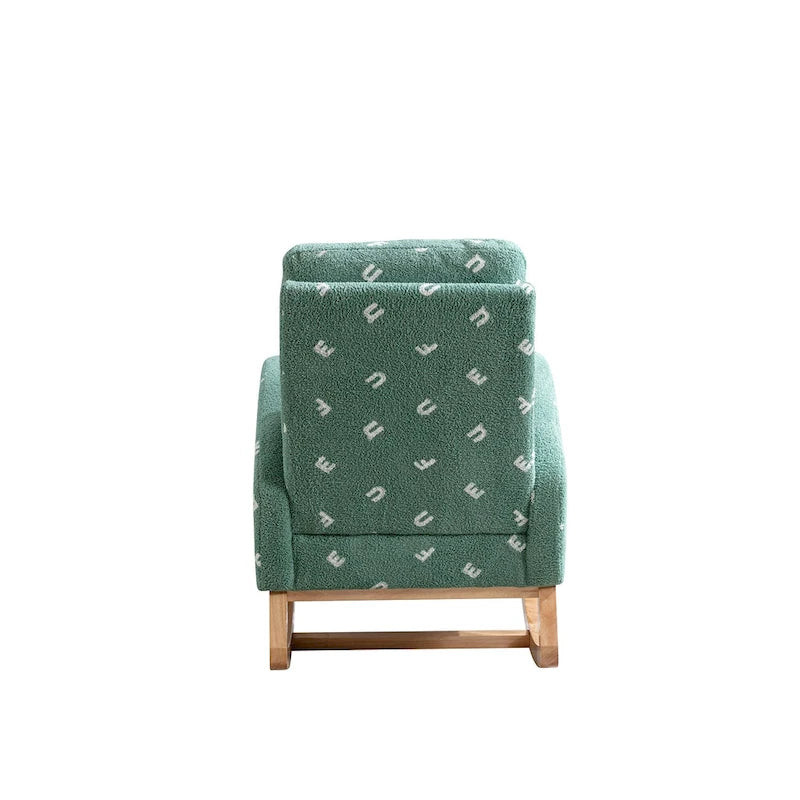 26.8 Fauteuil à bascule haut dossier rembourré avec pochette latérale