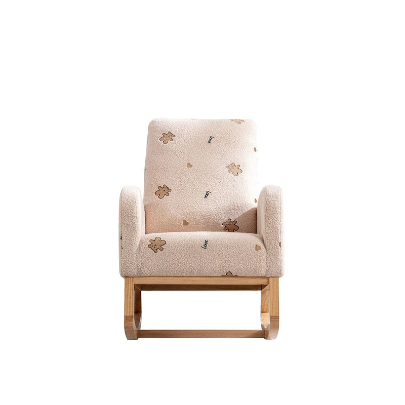 26.8 Fauteuil à bascule haut dossier rembourré avec pochette latérale