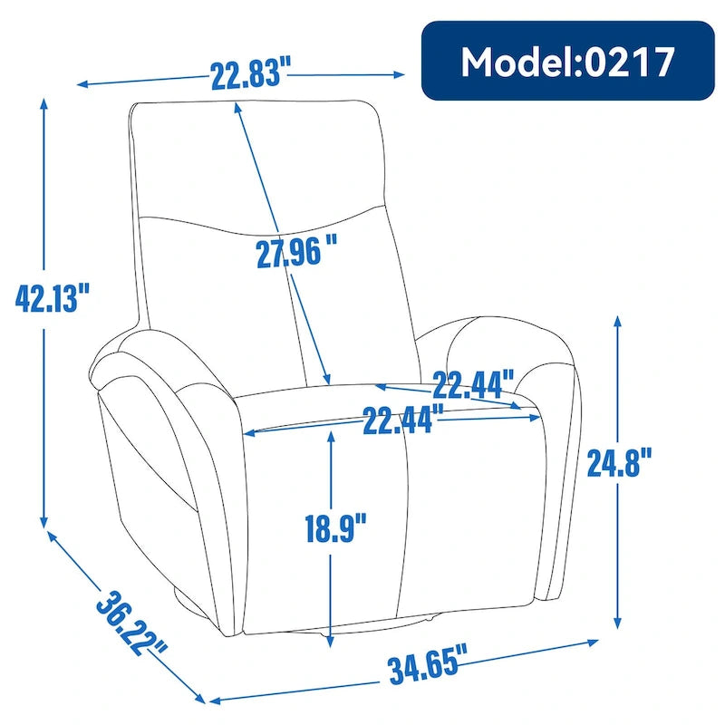 Fauteuil inclinable électrique en similicuir pivotant à 270°, avec fonction de bascule et de glisse, 2 poches latérales, ports USB et Type-C