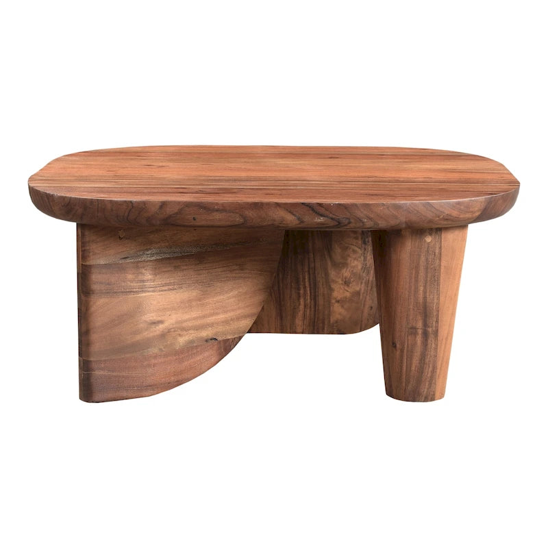 Table basse rustique en acacia massif
