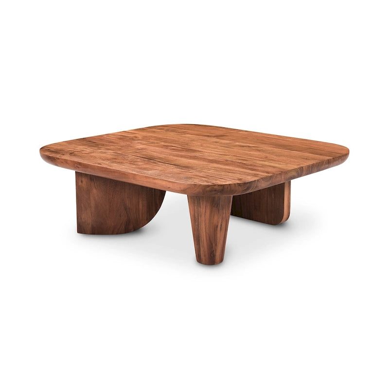 Table basse rustique en acacia massif