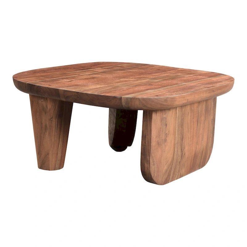 Table basse rustique en acacia massif