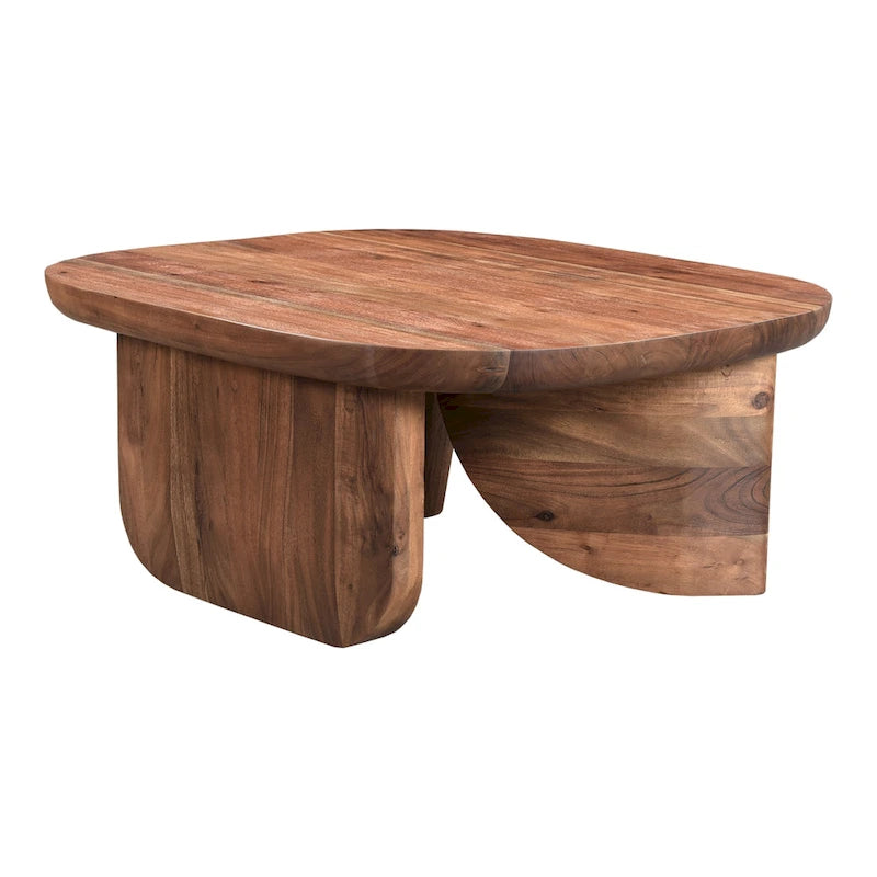 Table basse rustique en acacia massif