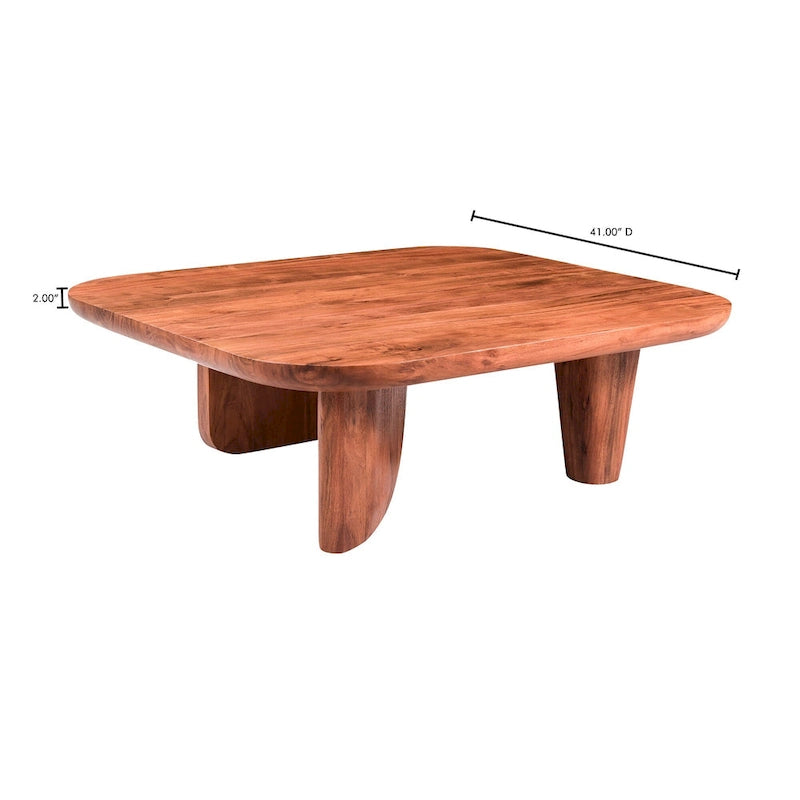 Table basse rustique en acacia massif