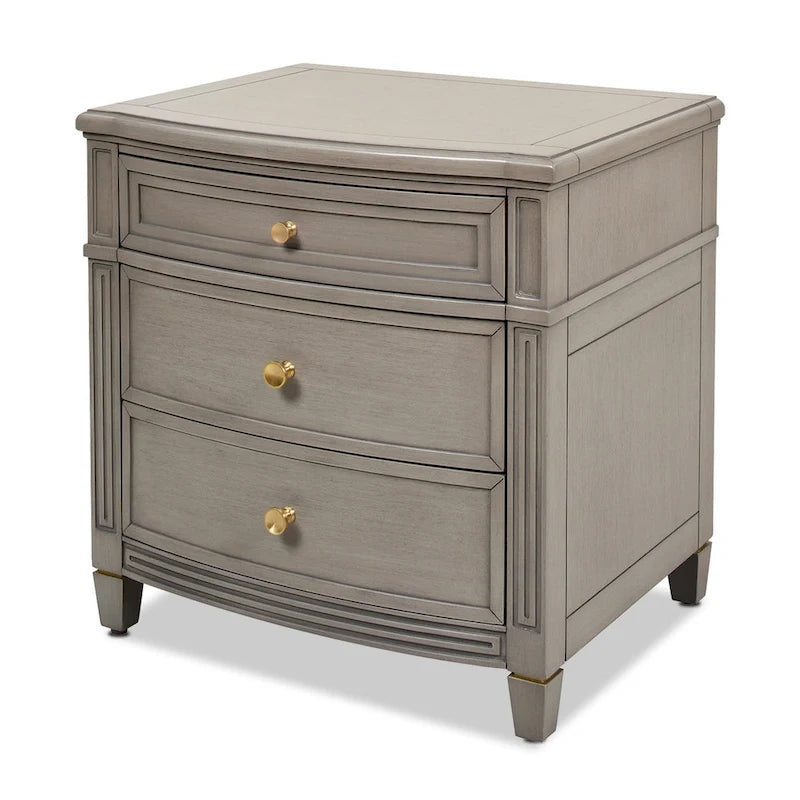 Table d'appoint Dauphin en bois massif avec étagère de rangement pour salon