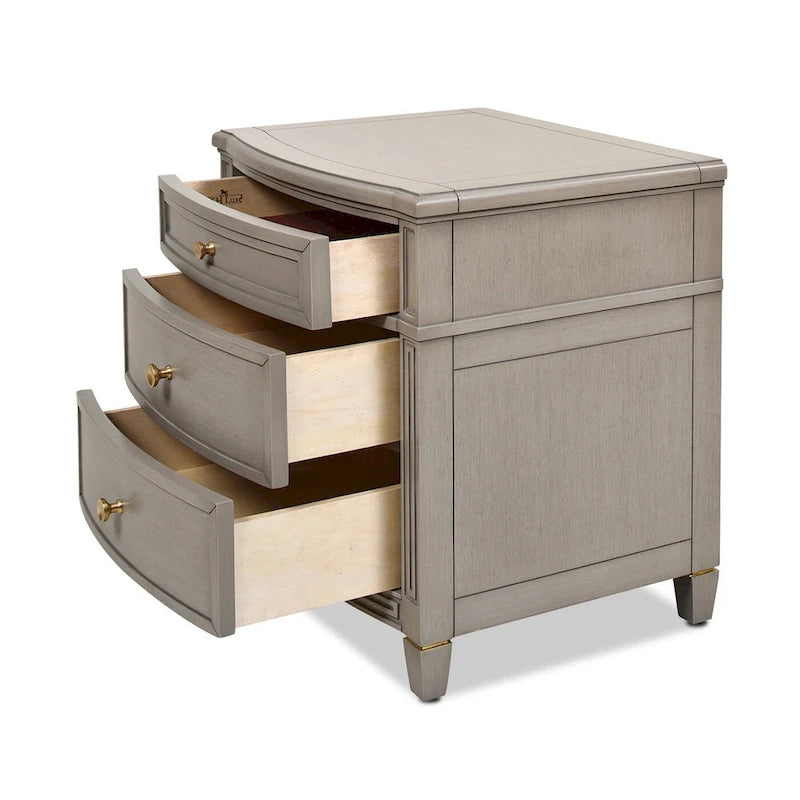 Table d'appoint Dauphin en bois massif avec étagère de rangement pour salon