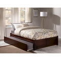 Lit plateforme Concord Wood King avec tiroir-lit simple XL gigogne