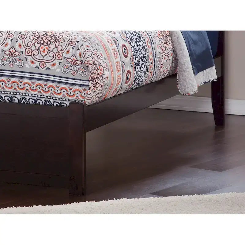 Lit plateforme Concord Wood King avec tiroir-lit simple XL gigogne