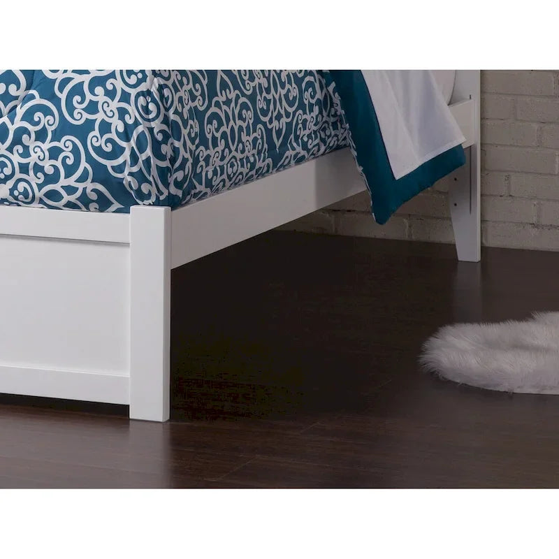 Lit plateforme Concord Wood King avec tiroir-lit simple XL gigogne