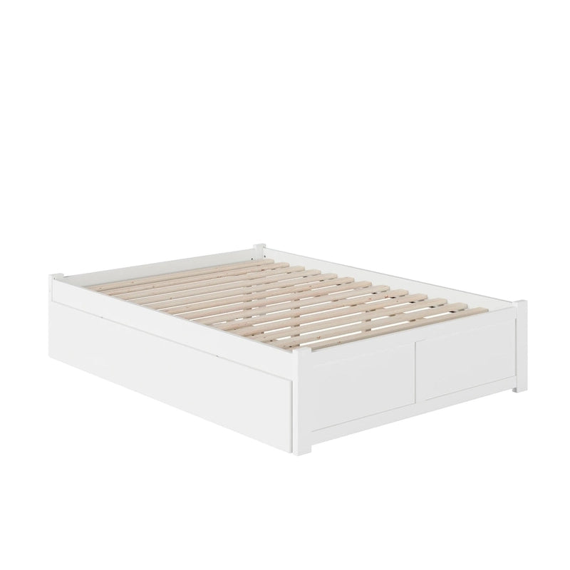 Lit plateforme Concord Wood King avec tiroir-lit simple XL gigogne