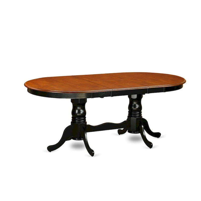 Table de cuisine - Table à manger ovale avec pied double (Options de finition)