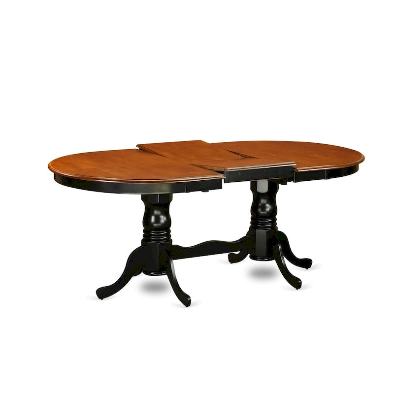 Table de cuisine - Table à manger ovale avec pied double (Options de finition)