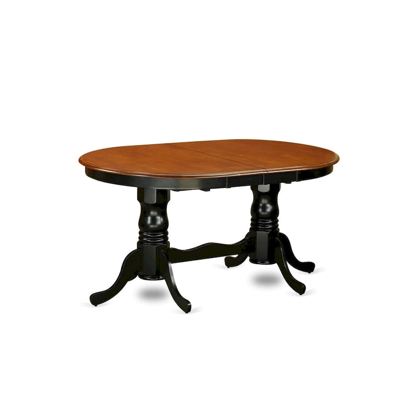 Table de cuisine - Table à manger ovale avec pied double (Options de finition)
