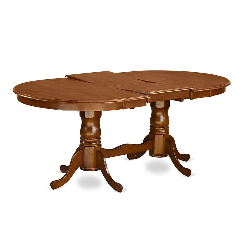 Table de cuisine - Table à manger ovale avec pied double (Options de finition)