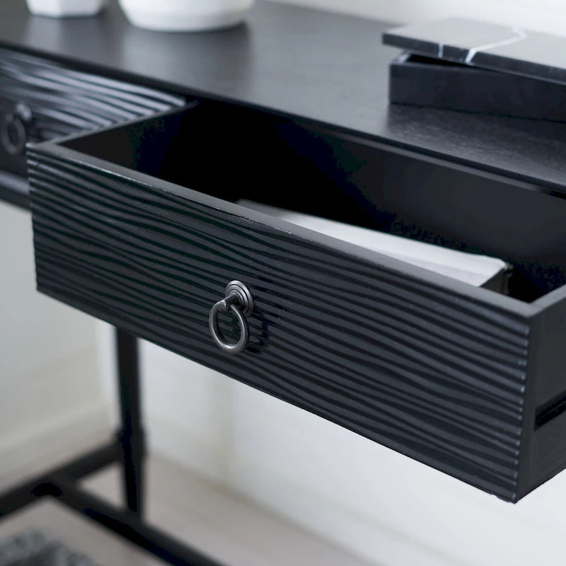 Console 2 tiroirs Barbra - 35,5 L x 13 P x 29,5 H