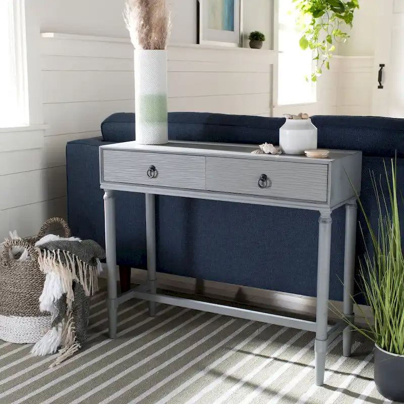 Console 2 tiroirs Barbra - 35,5 L x 13 P x 29,5 H