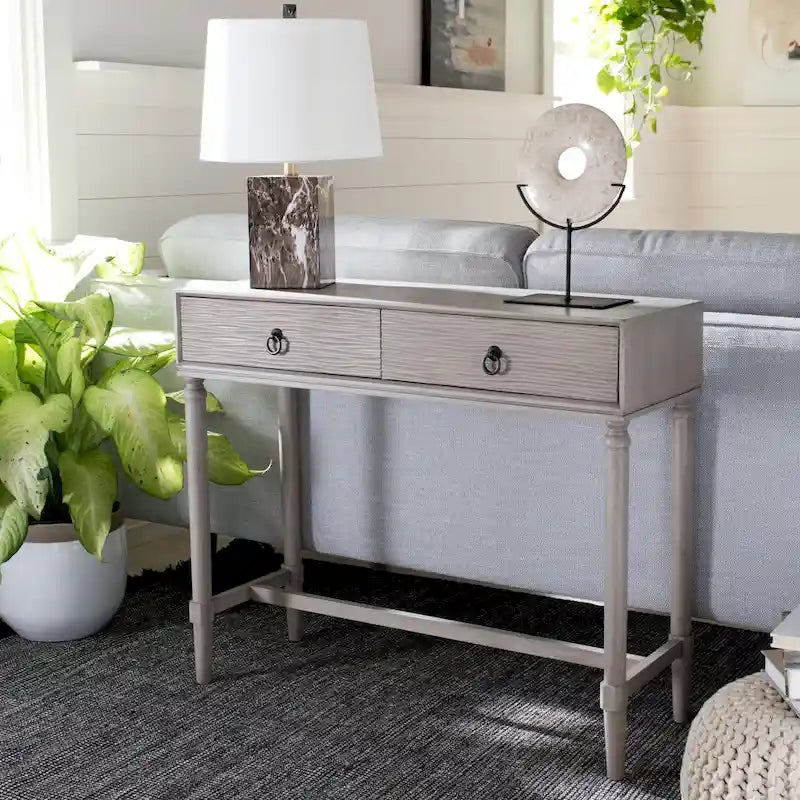 Console 2 tiroirs Barbra - 35,5 L x 13 P x 29,5 H