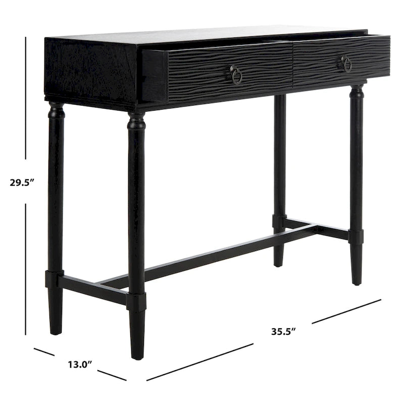 Console 2 tiroirs Barbra - 35,5 L x 13 P x 29,5 H