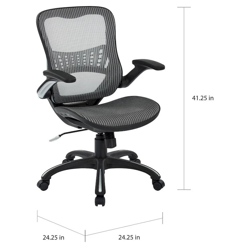 Chaise de bureau direction avec assise et dossier en maille
